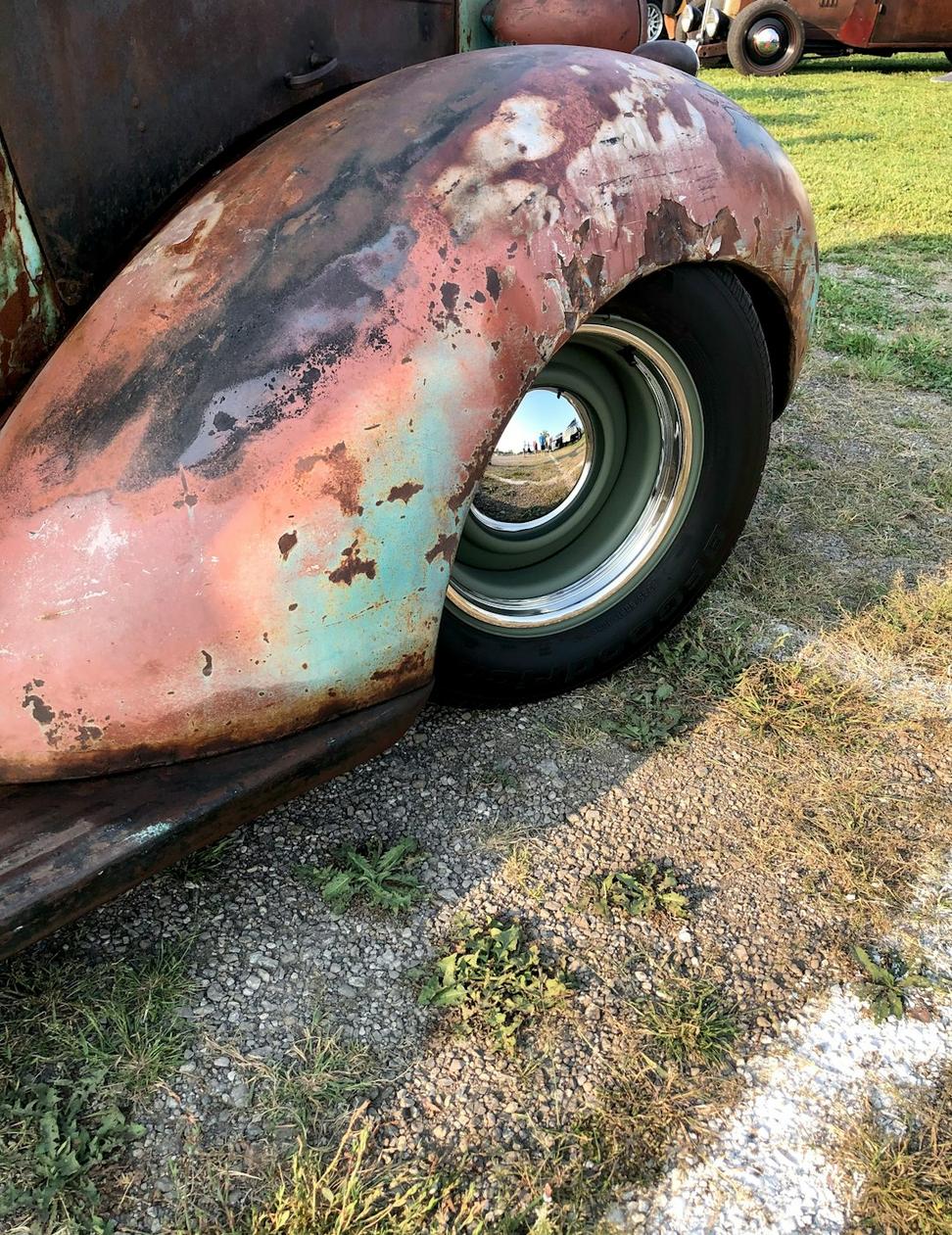 Before restoration - rusty car